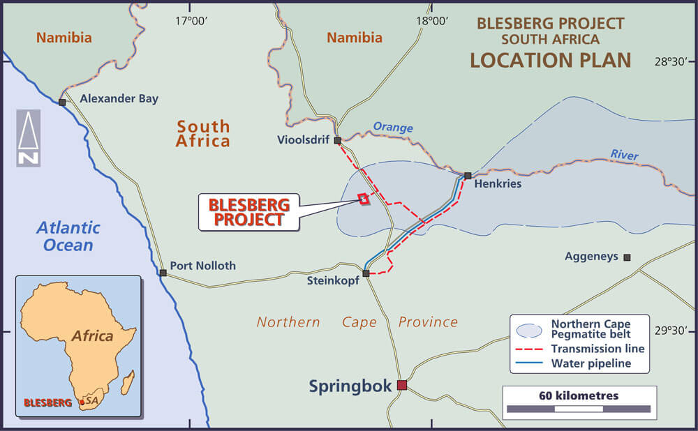 Blesberg Vanadium Deposit-Map